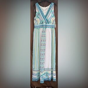 Sleeveless Multicolor Maxi Dress